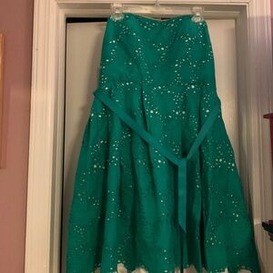 Morgan McFeeters Green Strapless Dress